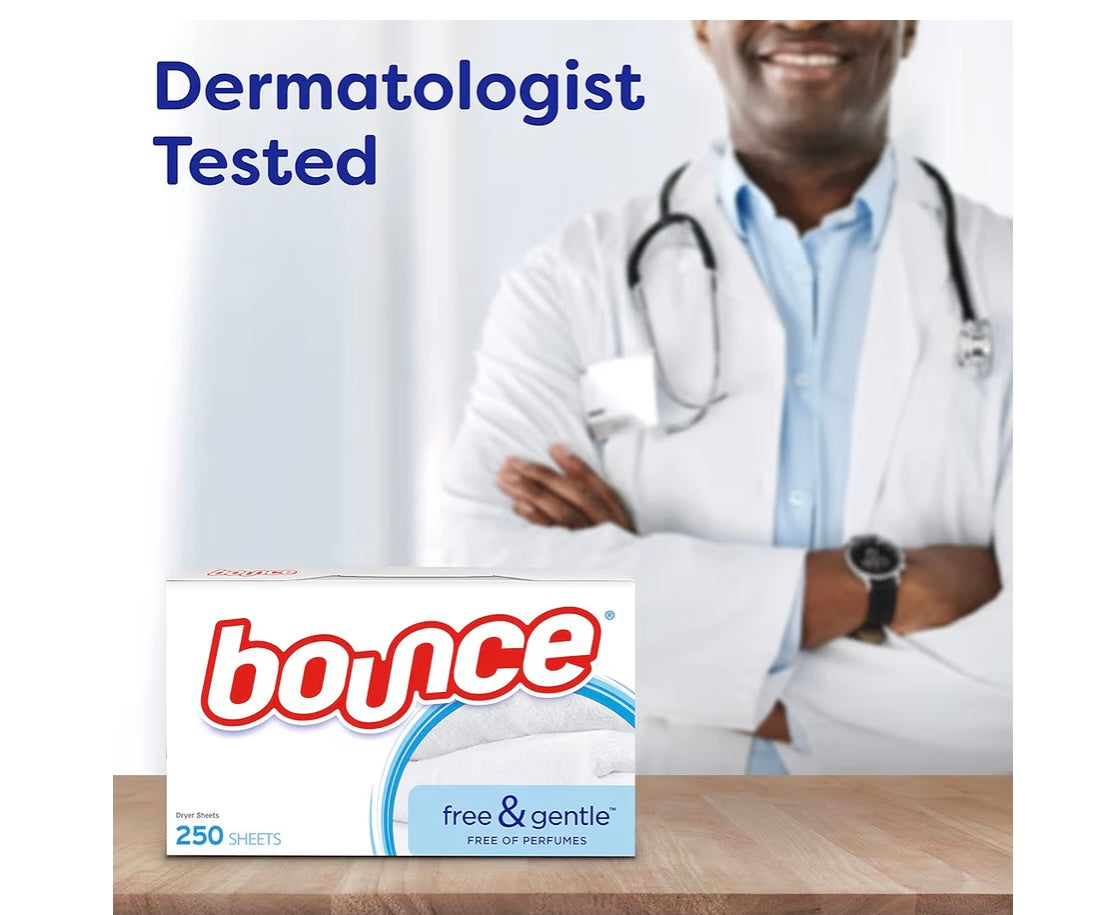 Bounce Free & Gentle, Fabric Softener Sheets, 80 Count