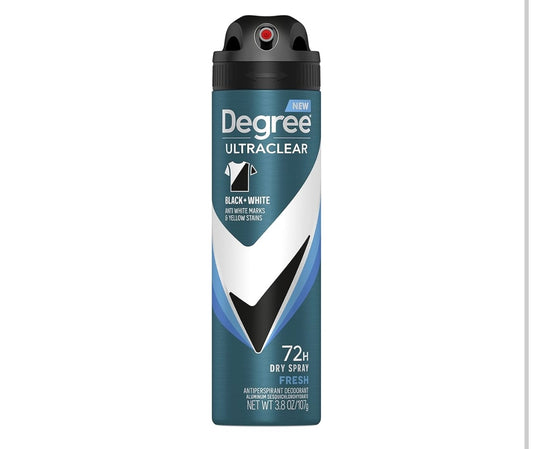 Degree deodorant ultra clean dry spray ￼ ￼