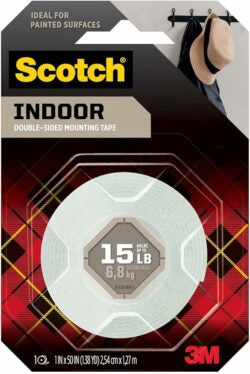 Scotch, indoor double-sided mounting tape 15 pounds ï¿¼