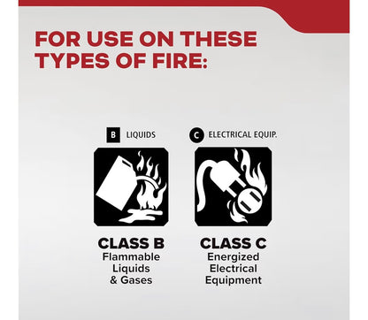 Kidde Basic Fire Extinguisher for Home, Office, Residential, Single-Use, 5BC
