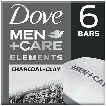Dove Men+Care Body and Face Bar Charcoal + Clay, 3.75 oz