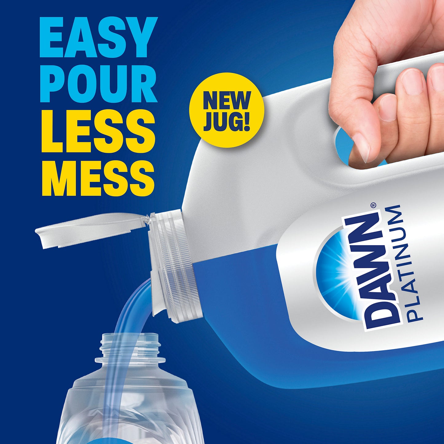 Dawn Platinum Dish Soap Dishwashing Liquid with Grease Removal - Fresh Rain, 90 oz.