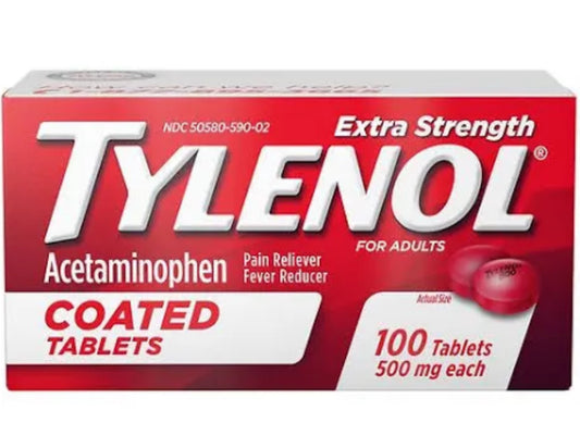 TYLENOL coded tablets 100 pack
