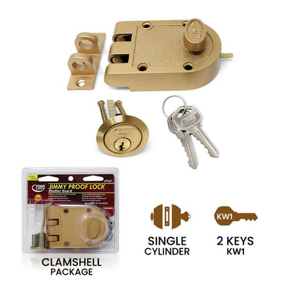 Jimmy proof lock single cylinder