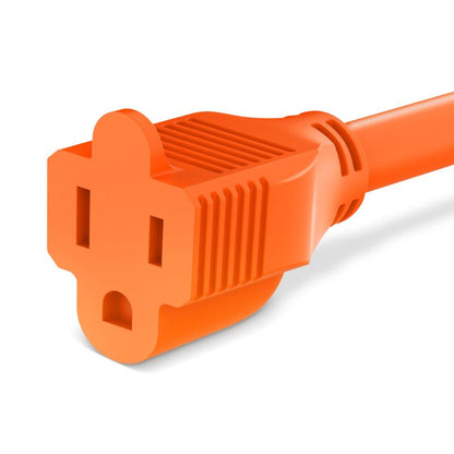 100 FT Outdoor Extension Cord, 16-3 SJT, Orange