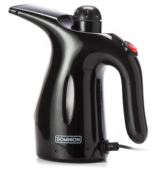 Dominion SteamMaxâ„¢ Portable Handheld Garment Steamer - Ideal for Home or Travel, Fast Heating, Removes Wrinkles on Clothes and Fabric, ETL Certified (Black)