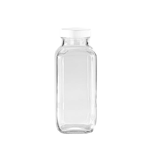 FRENCH SQUARE BOTTLE WITH LID