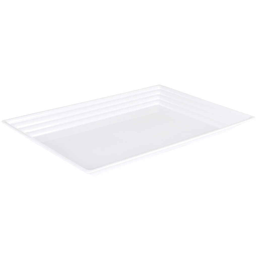 Leveled Rectangle Tray White 11×16 (1 Count)