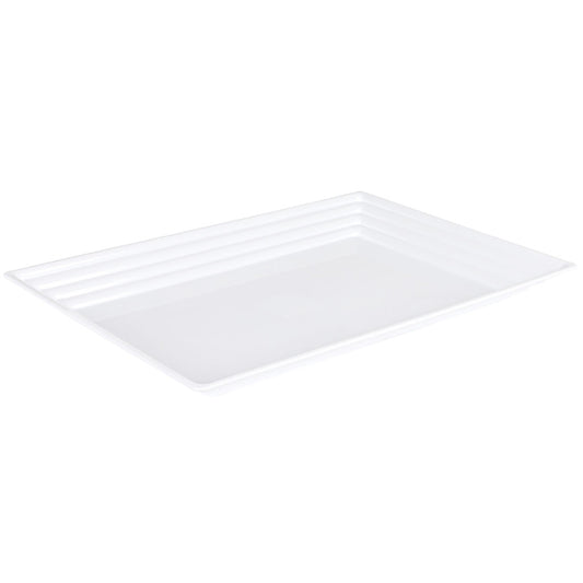 Leveled Rectangle Tray White 11×16 (1 Count)