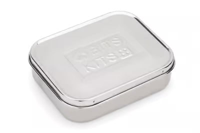 Stainless steel snack container with one compartment