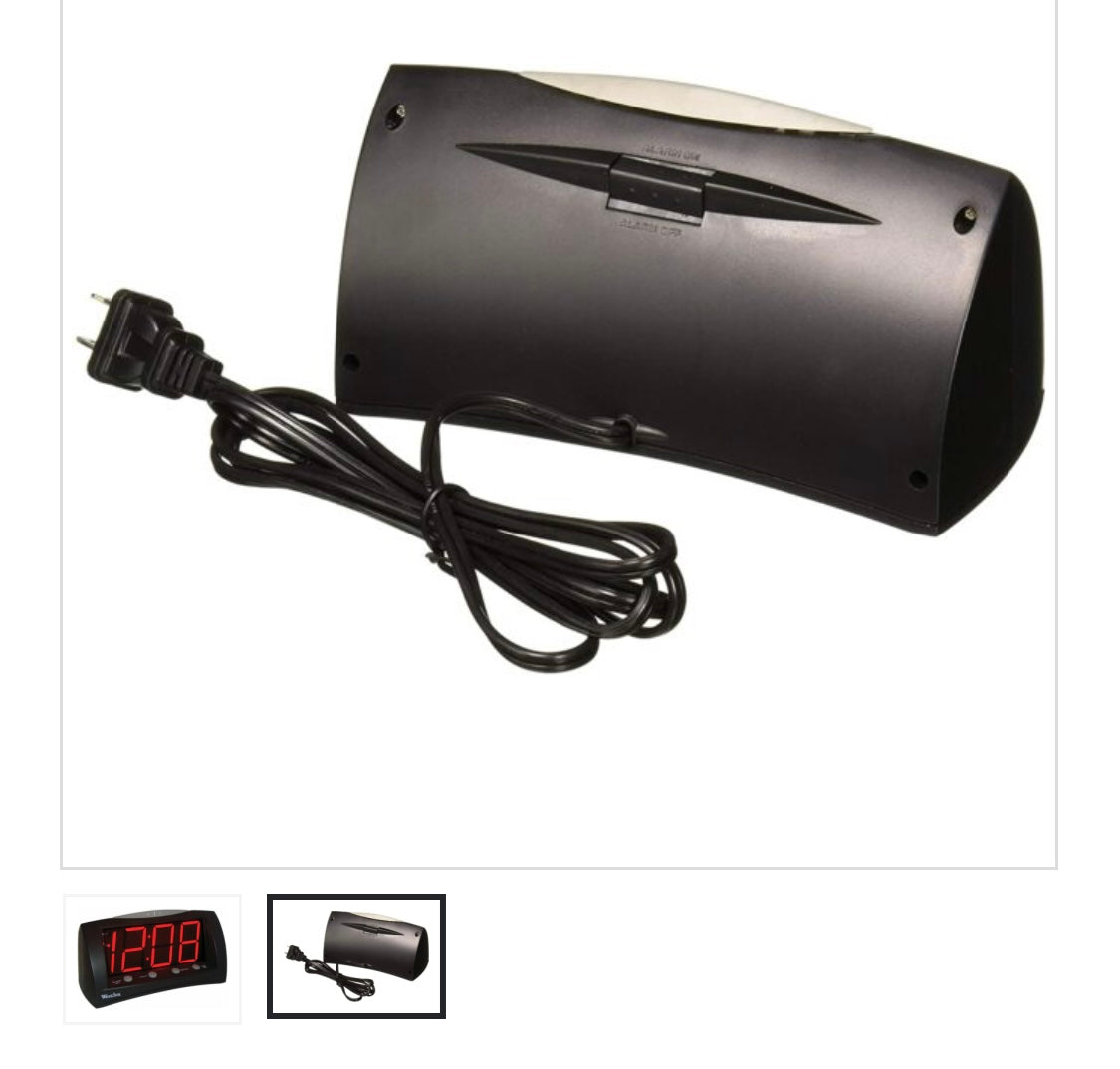 WESTCLOX extra large alarm clock 1.8” plug in ￼