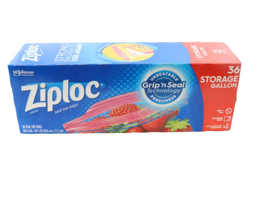 Ziploc storage gallon 36