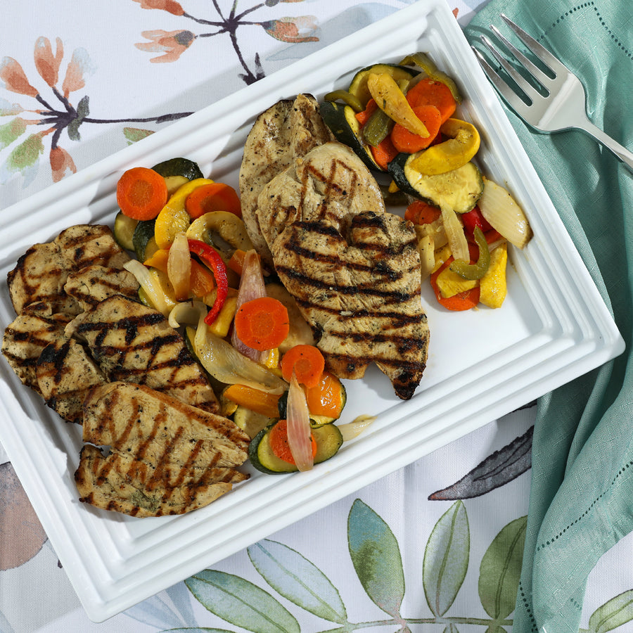 Leveled Rectangle Tray White 11×16 (1 Count)