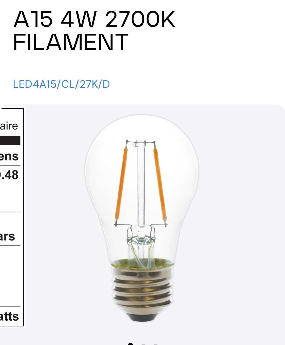 Luxrite LR21623 LED A15 Bulb