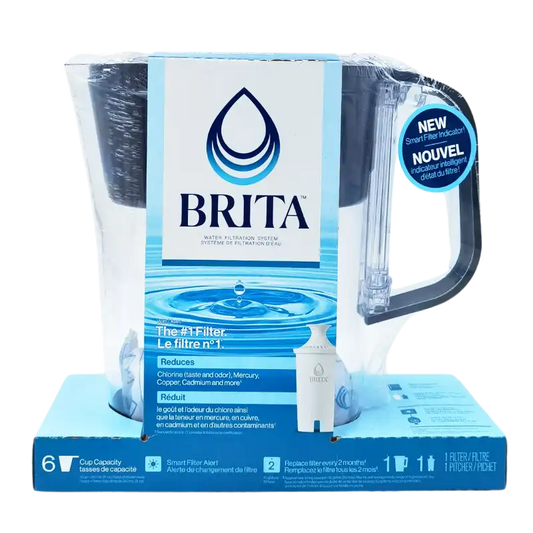 Brita, Water Filtration Pitcher, Black (6 Cup)