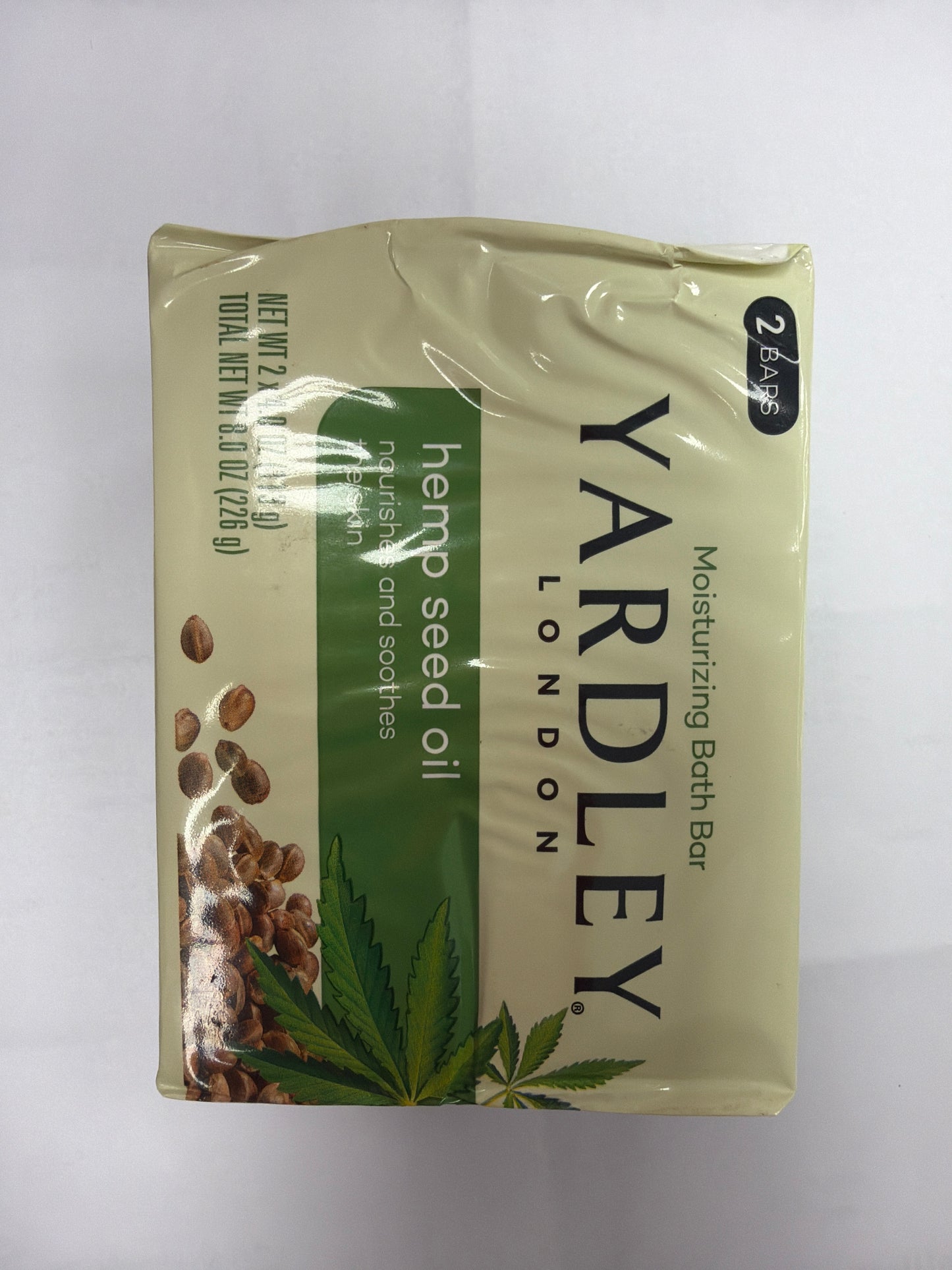 Yardley London Bath Bar, Hemp Seed Oil, Moisturizing