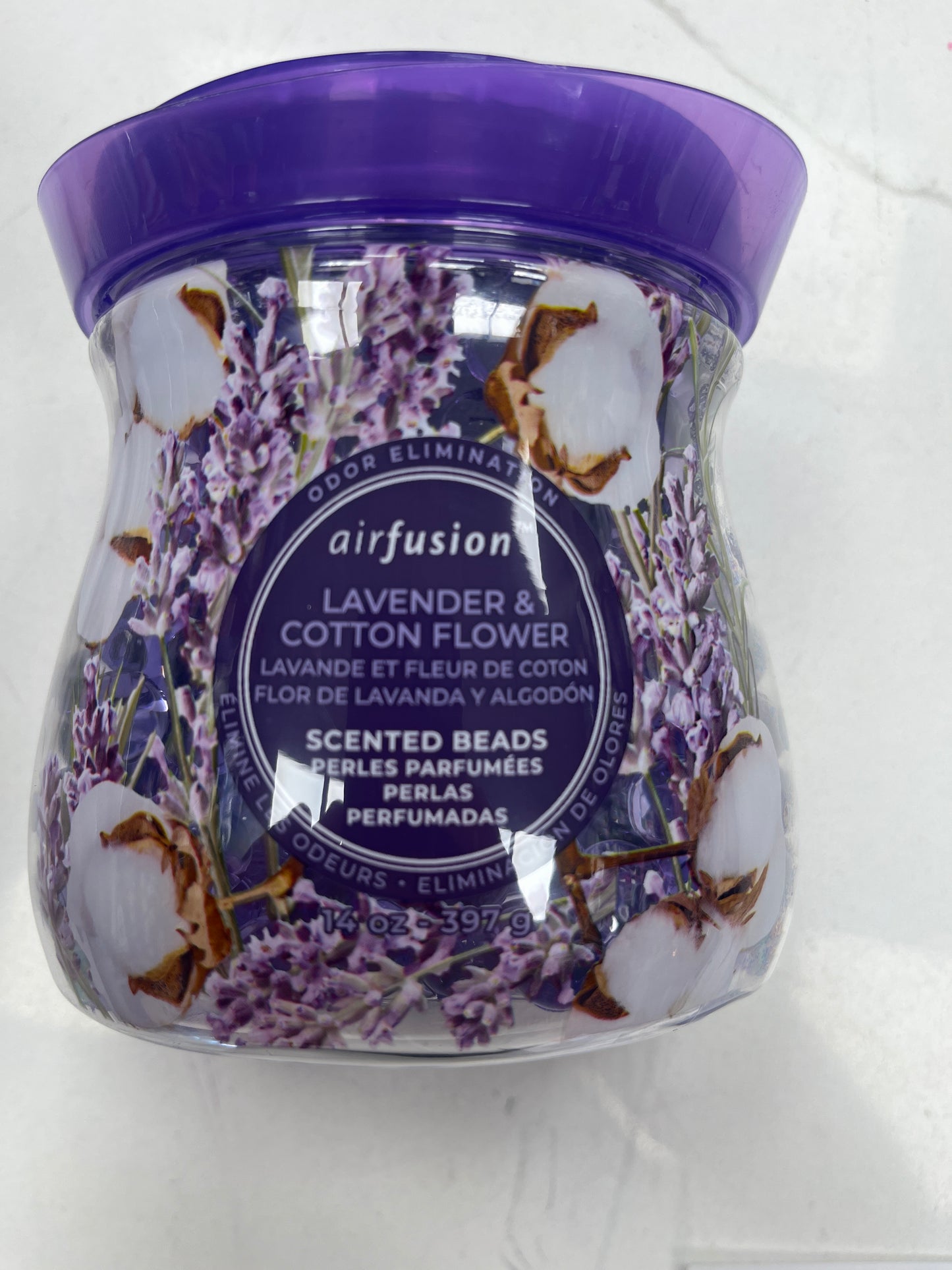 Odor elimination scented beads lavender