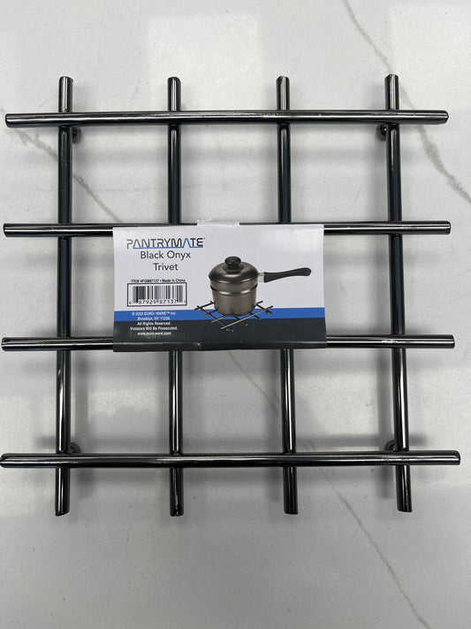Black Onyx trivet metal