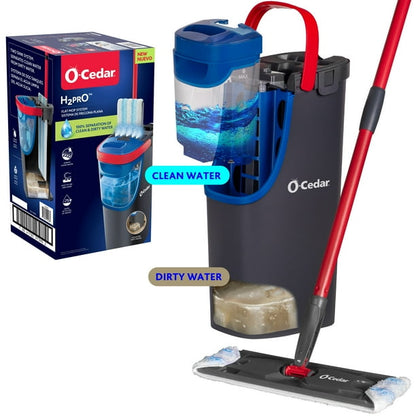 O-Cedar H2 Pro flat mop system