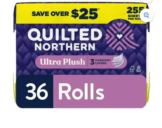 QUILTED Northern Toilet Paper 36 MEGA rolls