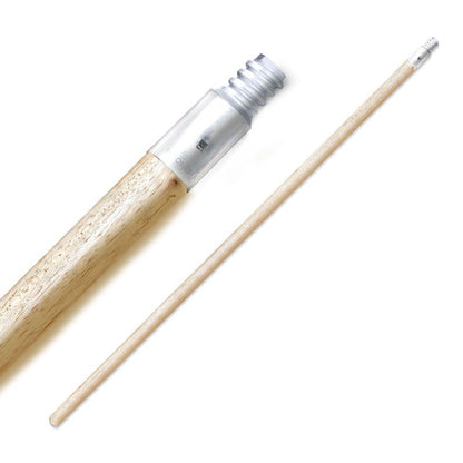 15/16 in. Dia x 60 in. L Metal Tip Threaded Hardwood Broom and Roller Handle