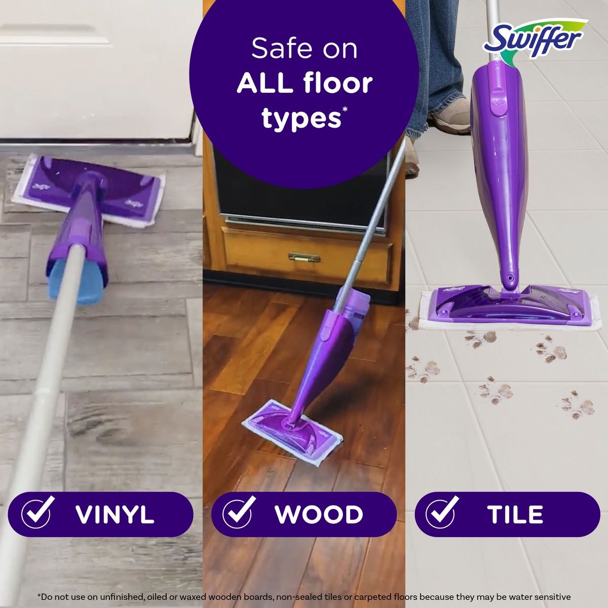 Swiffer WetJet Floor Mop Starter Kit (1 Spray Mop, 5 Mopping Pads, 1 Floor Cleaner Liquid Solution)