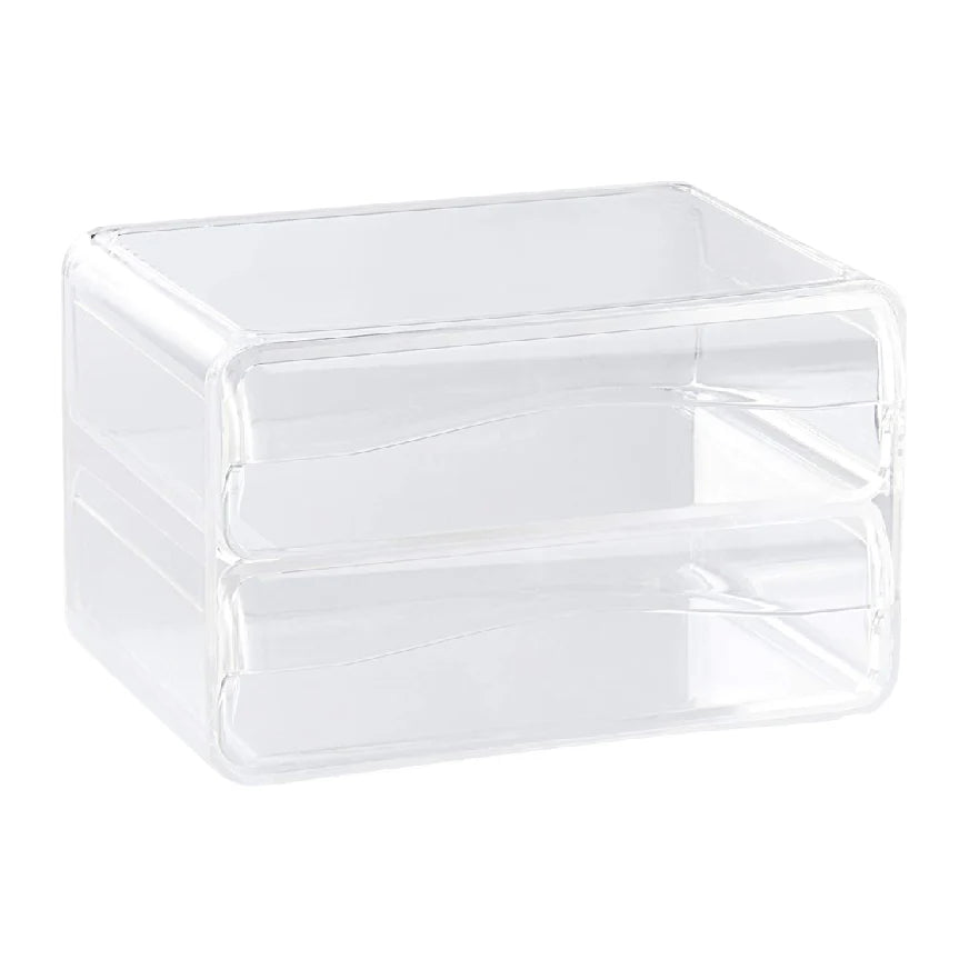 Crystal Clear 2-Drawer Organizer