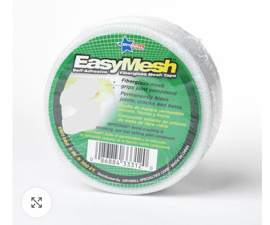 Drywall Specialties
2′ X300′ Fiberglass Mesh Tape