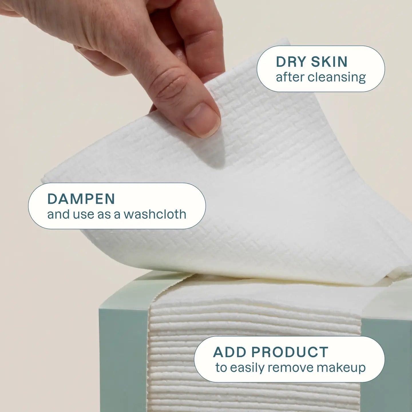 Extra large, clean face towels, ultra absorbent super soft durable 50 count