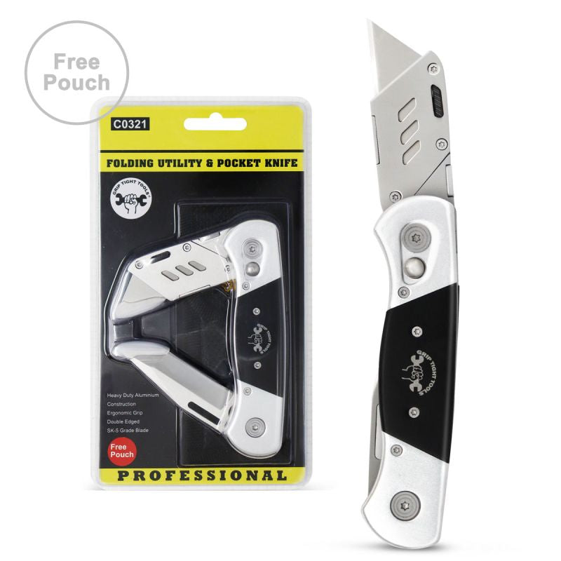 Folding utility pocket knife