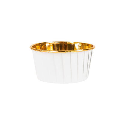 Large Pleated Baking Cup White Paper/Foil (16 Count)