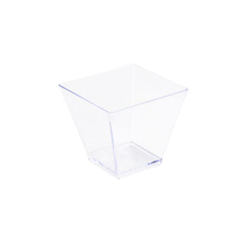 MiniWare Clear 2oz Square Bowl