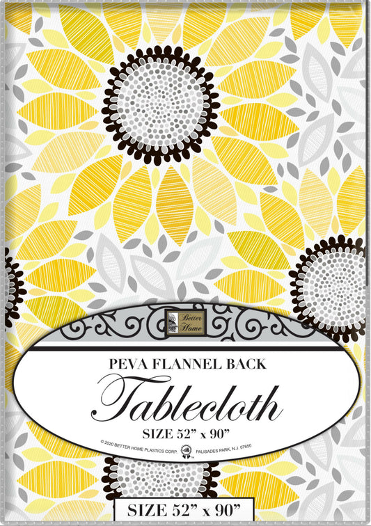 Better Hom flannel back tablecloth 52 x 90 ￼