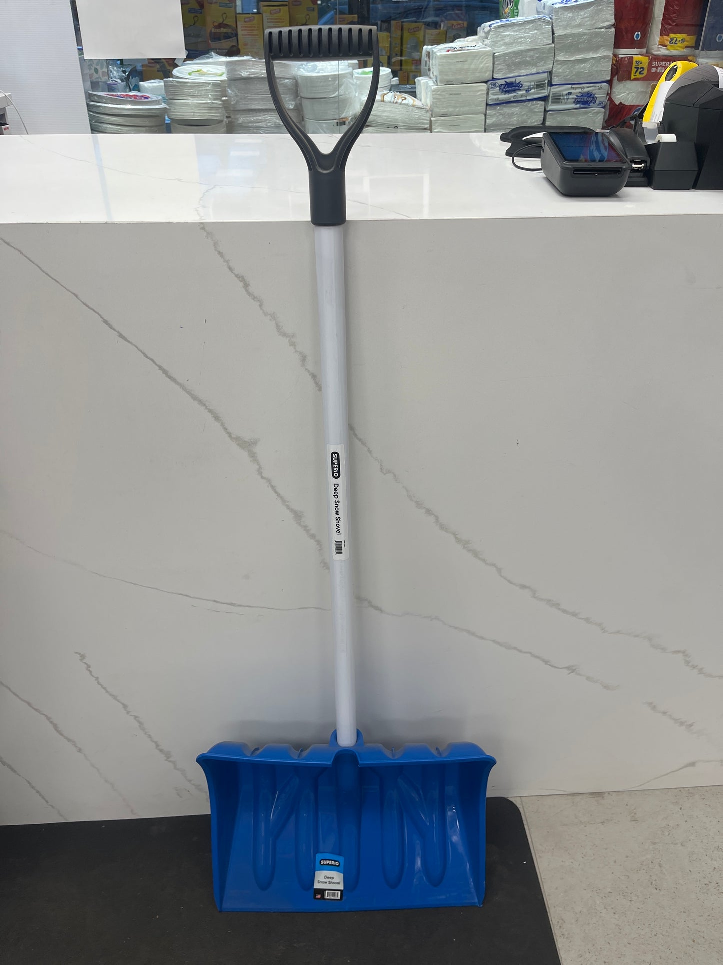 Deep Blue Shoval White Handle