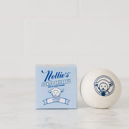 Nellie's Scented Wool Dryerball, Bergamot, 1 Dryerball, 50 Loads