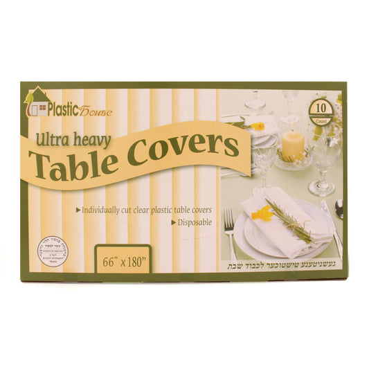 Clear Ultra Heavy Duty Tablecloths 66Ã—180 â€“ 10ct