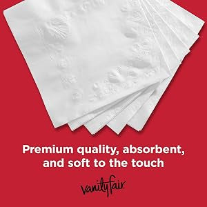 Vanity Fair Everyday Napkins, 200 Count Paper Napkins