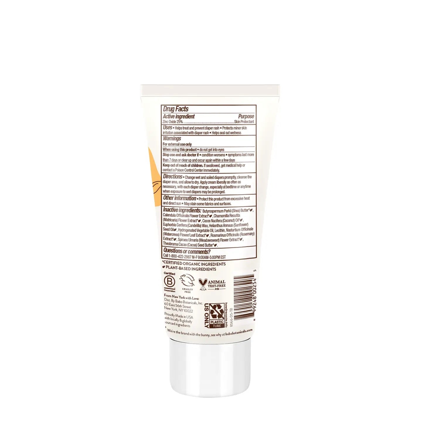 Babo Botanicals Sensitive Baby Diaper Rash Cream Frangrance Free | protects and soothes baby’s delicate skin (3 oz)