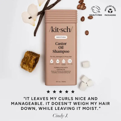 Kit.sch/ smoothing castor oil shampoo ￼