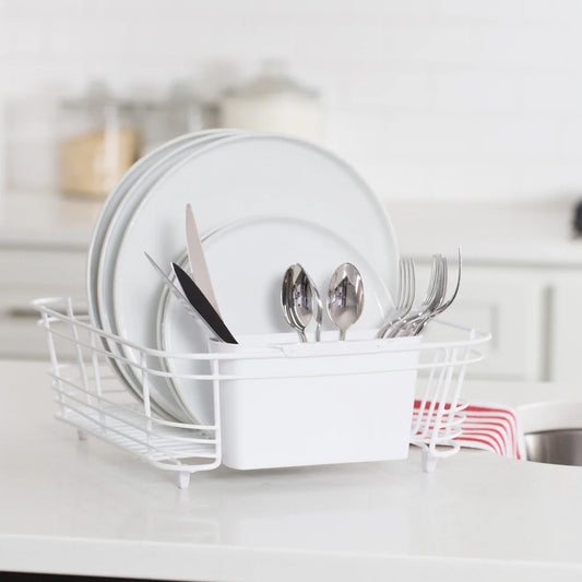 2-Piece Dish Drainer White