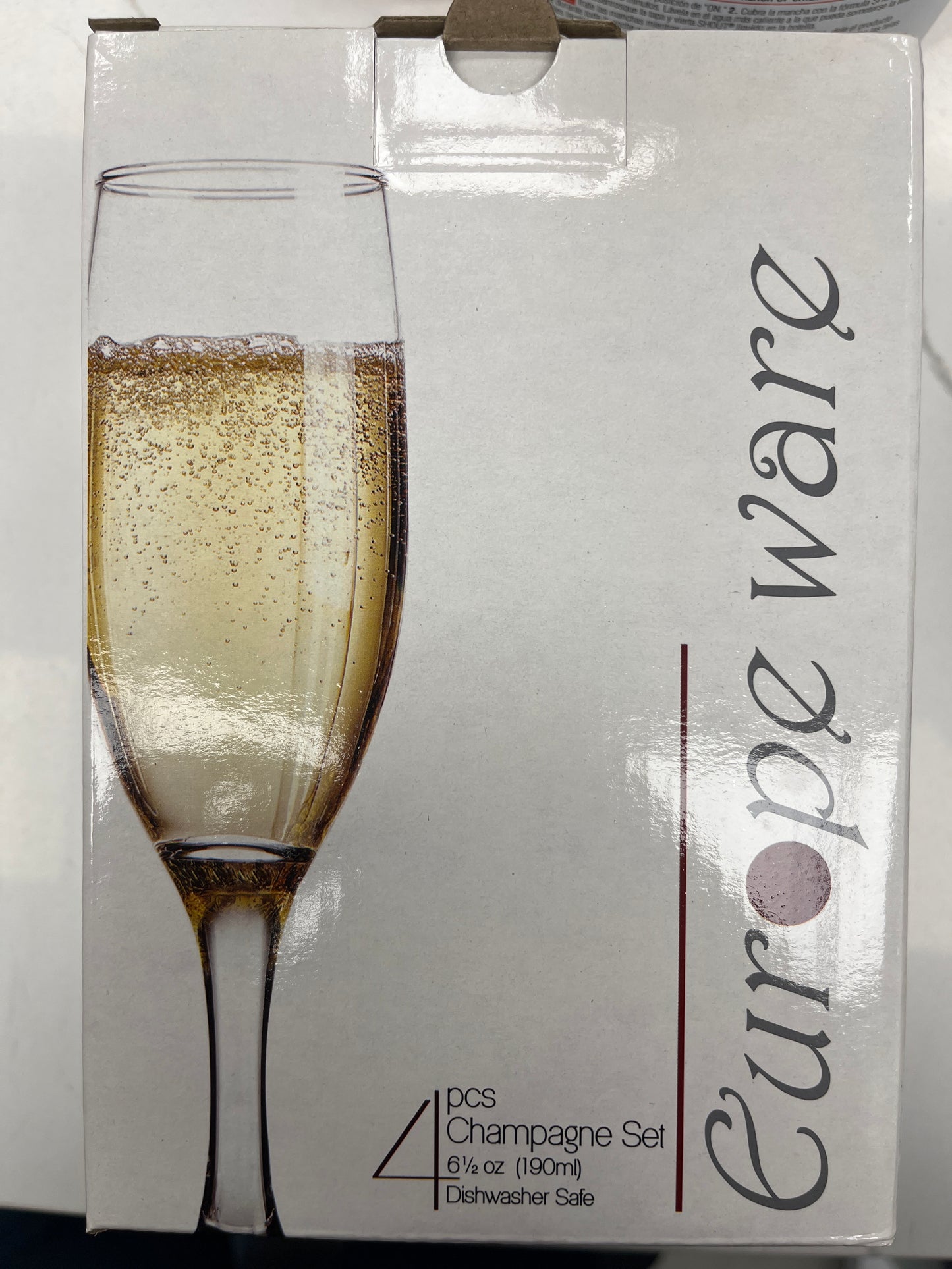 Four piece champagne set 6oz ￼