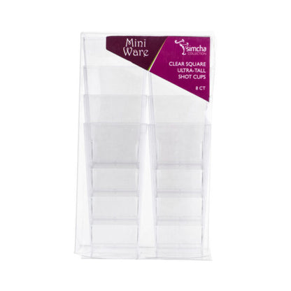 MiniWare Clear Ultra Tall Square Shot Cup 3 oz