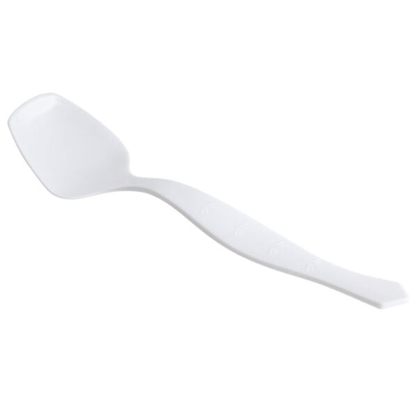 White Serving Spoon