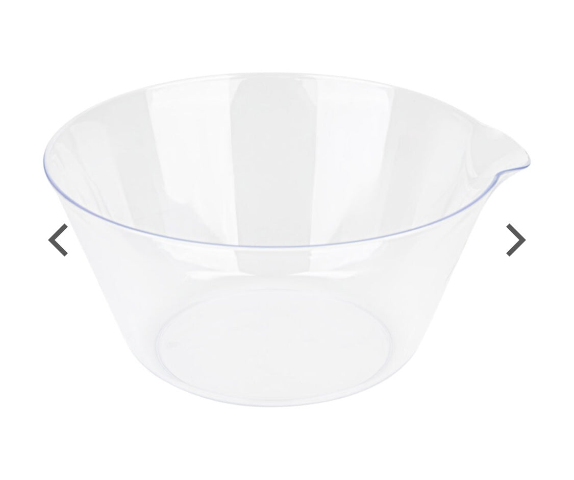 Salad Bowl With Spout 120oz Clear 4075