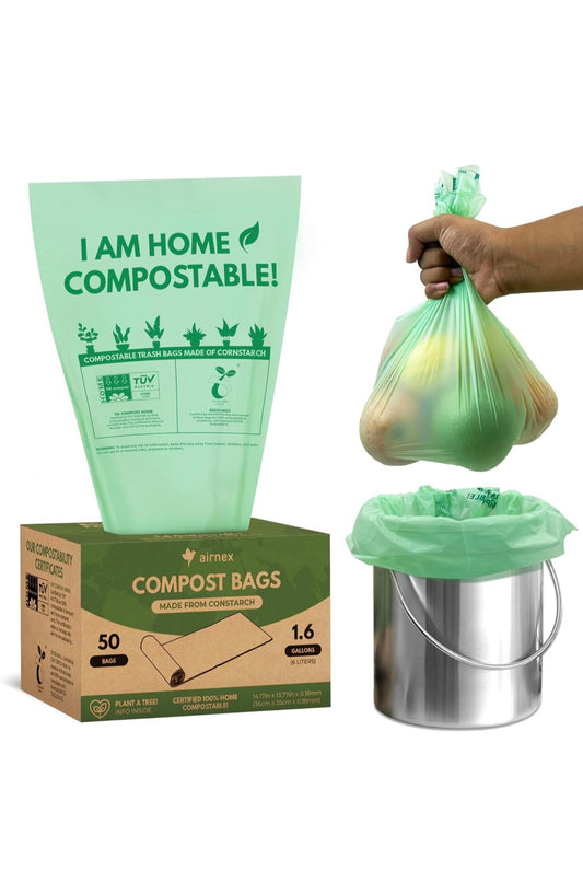 Compost bags 1.6 gallon 50 bags