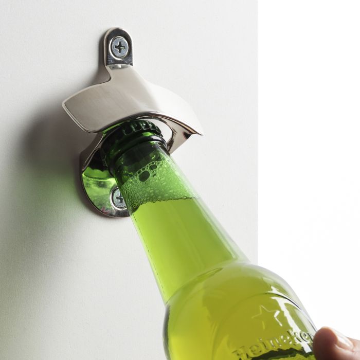 HIC Bar Deluxe Wall-Mount Bottle Opener