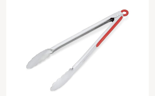 LHU - Stainless Steel Tongs with Rubber Grip