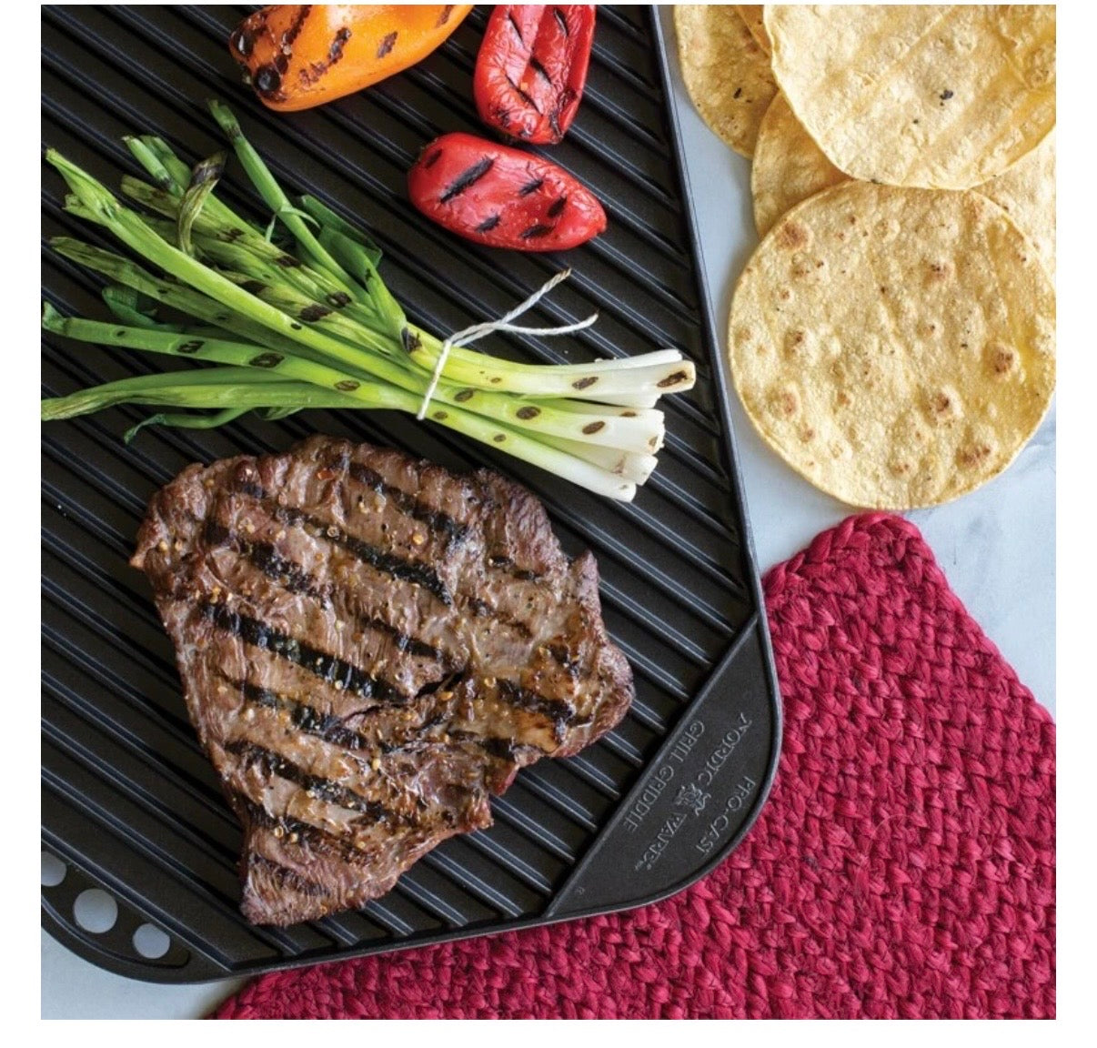 Grill pan and griddle double-sided