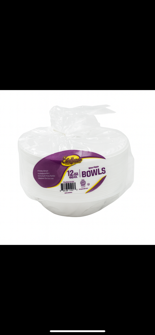Plastic 12oz Bowls microwave 100pc