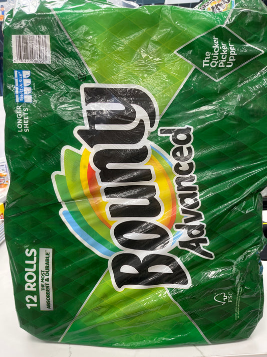 Bounty paper towels 12 big roll